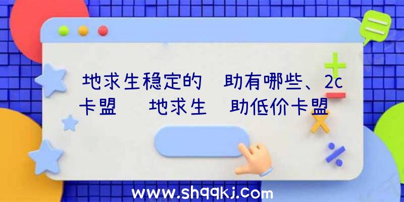 绝地求生稳定的辅助有哪些、2c卡盟